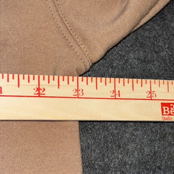 Mondetta Collared Pullover Cozy Lounge Wear Gorpcore Sweatshirt Tan Sz XL - Picture 4 of 8